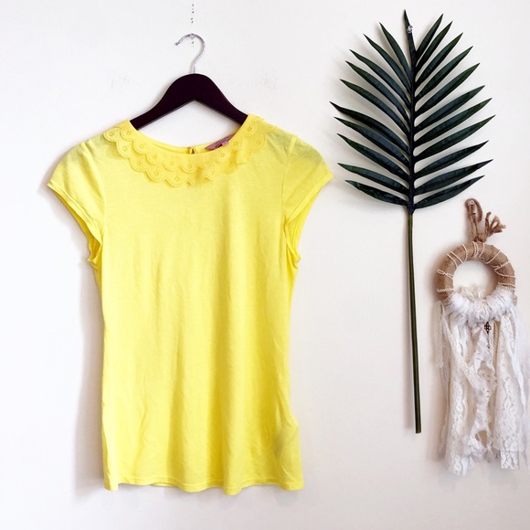 Ted Baker Tops - • SOLD• Ted Baker Yellow Collared Blouse